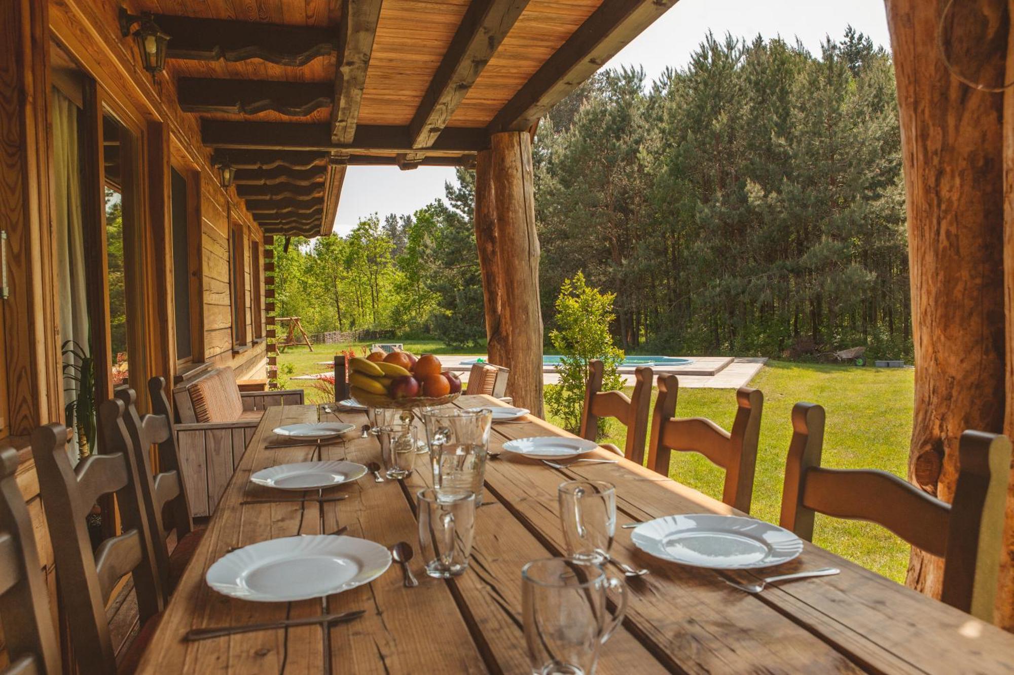 Dworek Ogrodniki: Rustic Retreat with Pool, Sauna, and Lakeside Charm Tuczna Exterior photo